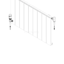 Radiatorkraan Thermostatisch Enkel Haaks Met Voetventiel Chroom-Chroom -Badkamer Verkoopwinkel radiatorkraan thermostatisch enkel haaks met voetventiel chroom chroom drk14gc gc 5