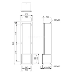 Reserve Toiletrolhouder, Inbouw, Vierkant, Zwart -Badkamer Verkoopwinkel reserve toiletrolhouder inbouw vierkant zwart 240 1102mb 2