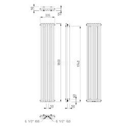 Sol Designradiator | 33,5x180 Cm Donkergrijs 1049 Watt Aluminium Centrale Verwarming -Badkamer Verkoopwinkel sol designradiator 335x180 cm donkergrijs 1049 watt aluminium centrale verwarming dr59 0818rd 5