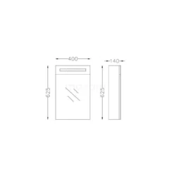 Spiegelkast Met Verlichting Filo 40x62,5cm Hoogglans Wit 9 Spiegelkast Met Verlichting Filo 40x62,5cm Hoogglans Wit -Badkamer Verkoopwinkel spiegelkast met verlichting filo 40x625cm hoogglans wit k31 0400 40412 4