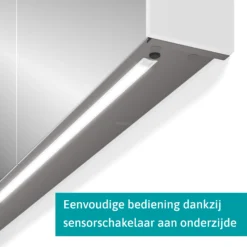 Spiegelkast Met Verlichting Modulo 60x70cm Mat Wit -Badkamer Verkoopwinkel spiegelkast met verlichting modulo 60x70cm mat wit k99 0600 59009 05 3