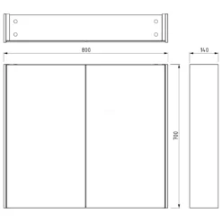 Spiegelkast Met Verlichting Modulo 80x70cm Mat Wit -Badkamer Verkoopwinkel spiegelkast met verlichting modulo 80x70cm mat wit k99 0800 59009 05 5