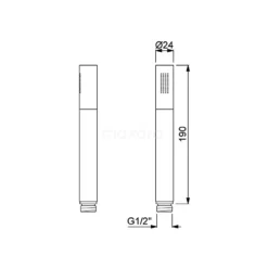 Thermostatische Badkraan Met Handdouche Radius Steel, Rvs -Badkamer Verkoopwinkel thermostatische badkraan met handdouche radius steel rvs bsc 5503 10001 6