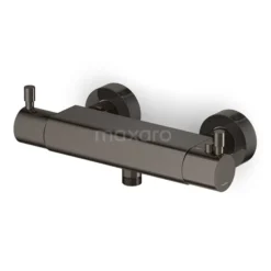 Thermostatische Douchekraan Radius Black Chrome, Zwart Chroom