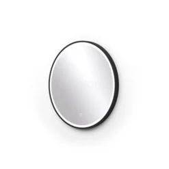Vivo Badkamerspiegel Met Ledverlichting | 60 Cm Rond Zwart
