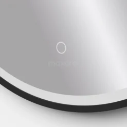 Vivo Badkamerspiegel Met Ledverlichting | 60 Cm Rond Zwart -Badkamer Verkoopwinkel vivo badkamerspiegel met ledverlichting 60 cm rond zwart m45 0600 43180 3