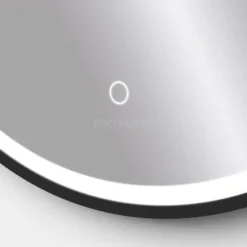 Vivo Badkamerspiegel Met Ledverlichting | 80 Cm Rond Zwart -Badkamer Verkoopwinkel vivo badkamerspiegel met ledverlichting 80 cm rond zwart m45 0800 43180 2