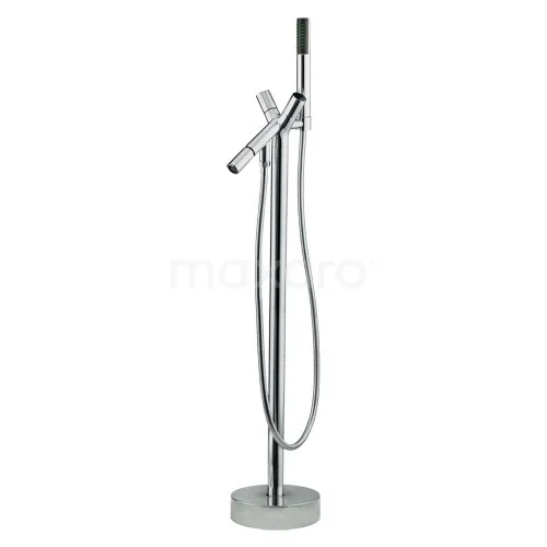 Vrijstaande Badkraan Met Handdouche Balance Chrome, Tweegreeps Mengkraan, Chroom 1 Vrijstaande Badkraan Met Handdouche Balance Chrome, Tweegreeps Mengkraan, Chroom