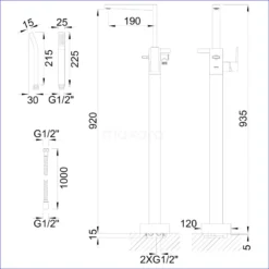 Vrijstaande Badkraan Met Handdouche Cubic Chrome, Eéngreeps Mengkraan, Chroom 13 Vrijstaande Badkraan Met Handdouche Cubic Chrome, Eéngreeps Mengkraan, Chroom -Badkamer Verkoopwinkel vrijstaande badkraan met handdouche cubic chrome eengreeps mengkraan chroom bsg 3303 00002 6