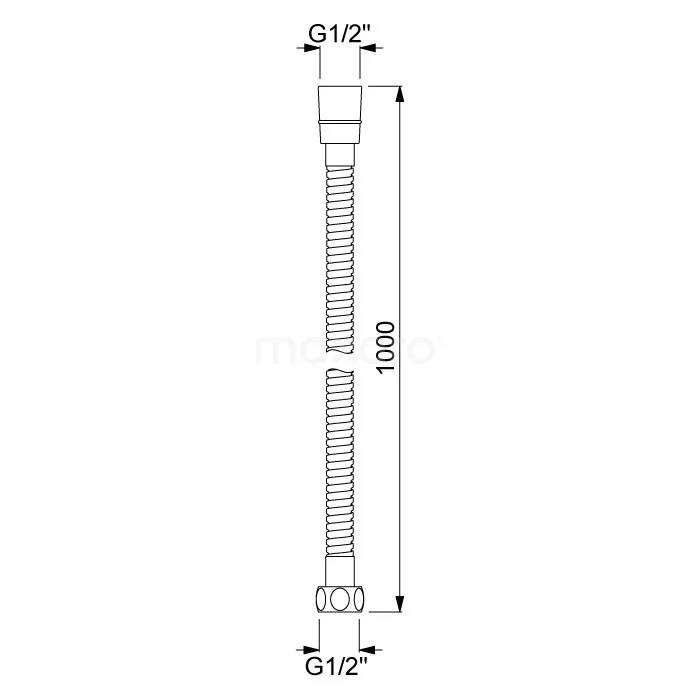 Vrijstaande Badkraan Met Handdouche Radius Steel, Eéngreeps Mengkraan, Rvs 7 Vrijstaande Badkraan Met Handdouche Radius Steel, Eéngreeps Mengkraan, Rvs - Afbeelding 7