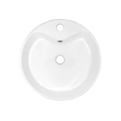 Waskom Clasico Keramiek Wit 41x14,5cm Rond 1 Kraangat -Badkamer Verkoopwinkel waskom clasico keramiek wit 41x145cm rond 1 kraangat k120 1250 2