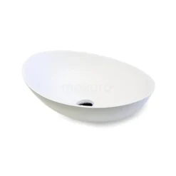 Waskom Mintra Solid Surface Mat Wit 55x38cm Ovaal