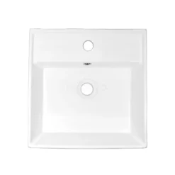 Wastafel Clasico Opbouw Of Hangend 40 Cm Keramiek Wit 1 Kraangat -Badkamer Verkoopwinkel wastafel clasico opbouw of hangend 40 cm keramiek wit 1 kraangat k120 1240 2