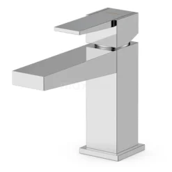 Wastafelkraan Cubic Chrome, Eéngreeps Mengkraan, Chroom