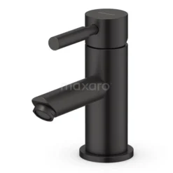 Wastafelkraan Radius Black, Eéngreeps Mengkraan, Zwart