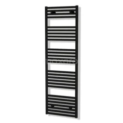 Zeus Handdoekradiator | 50x174 Cm Mat Zwart 1270 Watt Aluminium Centrale Verwarming