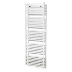 Zeus Handdoekradiator | 60x204 Cm Hoogglans Wit 1933 Watt Aluminium Centrale Verwarming