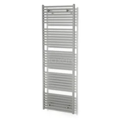 Zeus Handdoekradiator | 60x204 Cm Lichtgrijs 1933 Watt Aluminium Centrale Verwarming
