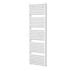 Zeus Handdoekradiator | 60x204 Cm Mat Wit 1933 Watt Aluminium Centrale Verwarming