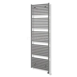 Zeus Handdoekradiator Elektrisch | 60x204 Cm Lichtgrijs 1933 Watt Aluminium